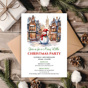 Invitación de escena de Navidad minimalista modern