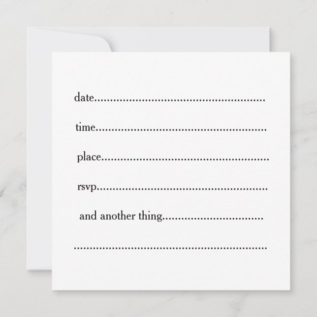 Invitación de escritura (Reverso)