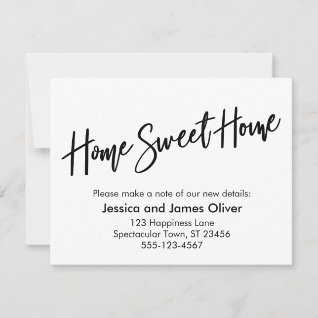 Invitación de escritura a mano moderna y dulce en  (Anverso)