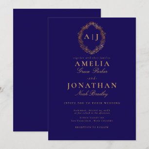 Invitación de Escudo Boda de Victoria