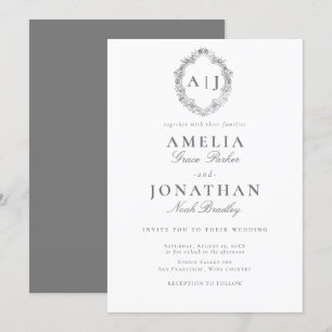 Invitación de Escudo Boda de Victoria