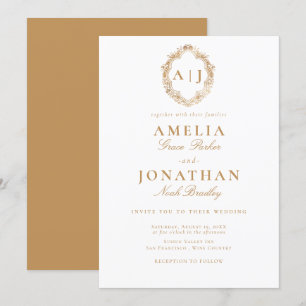 Invitación de Escudo Boda de Victoria