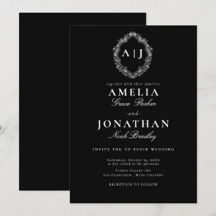 Invitación de Escudo Boda de Victoria