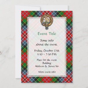Invitación de Escudo de Clan MacPherson