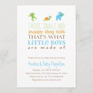 Invitación De eso están hechos los niños pequeños | Baby Sho