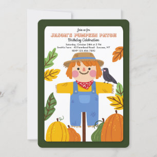 Invitación de Espantapájaros de Otoño