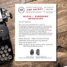 Invitación de espía más secreta