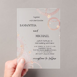 Invitación de estilo acrílico esmerilado Arch Sere