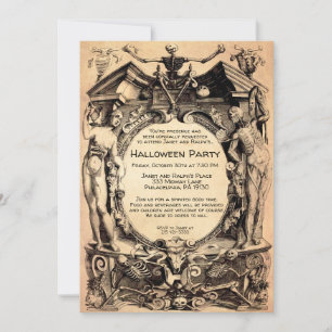 Invitación de estilo de época de Personalizable es