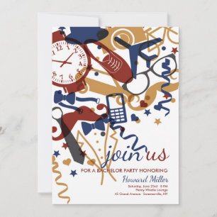 Invitación de estilo masculino