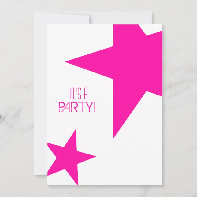 Invitación de estrella brillante (Anverso)