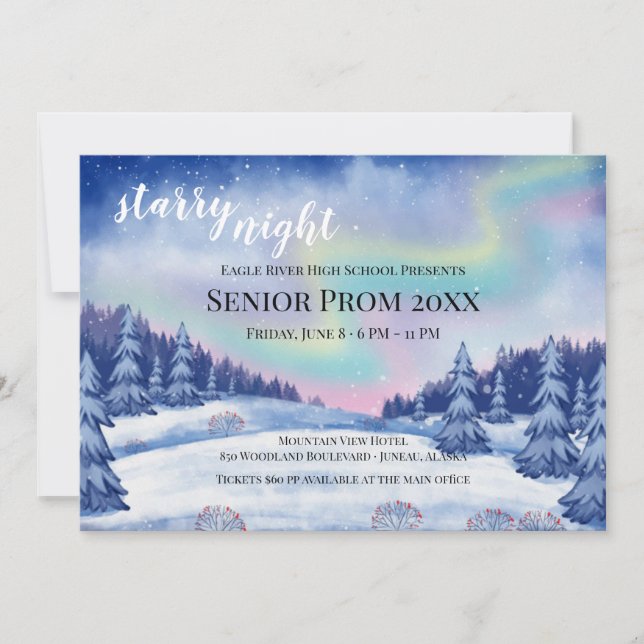 Invitación de estrellas y luces del norte  (Anverso)