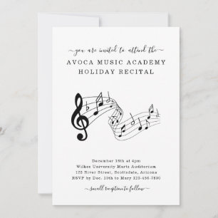 Invitación de Estudio de Música Piano Violín Voz R