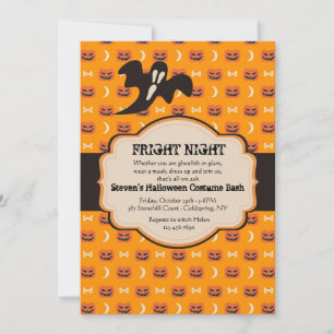 Invitación de etiqueta de Halloween