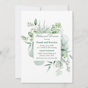Invitación de Eucalipto Elegante