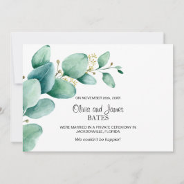 Invitación de Eucalyptus Boda