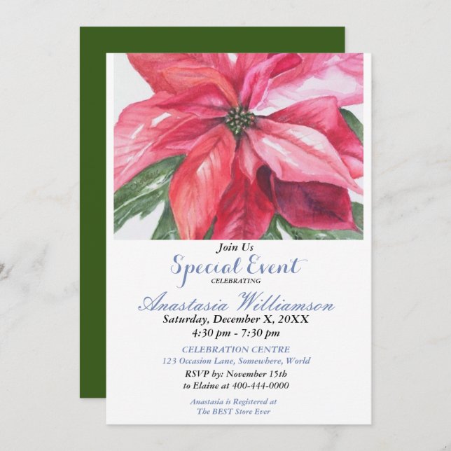 INVITACIÓN DE EVENTO DEL FIESTA DE LA CASA ABIERTA (Anverso / Reverso)