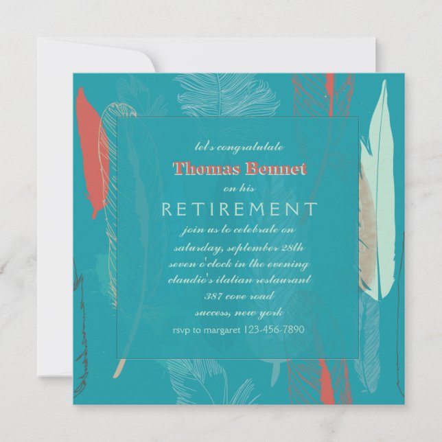 Invitación de Feathers (Anverso)