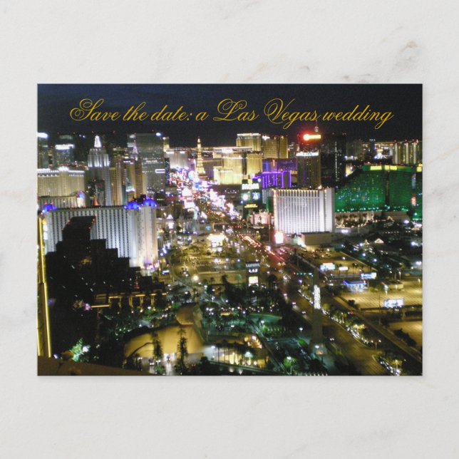 Invitación de fecha Boda Las Vegas Brides (Anverso)