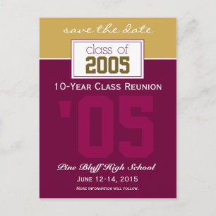 Invitación de fecha de reserva de reunión de clase