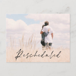 Invitación de fecha del Boda fotográfico reprogram