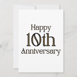 Invitación de Feliz 10º Aniversario