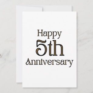Invitación de Feliz 5to Aniversario