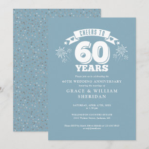 Invitación de Feliz 60 Aniversario de Boda