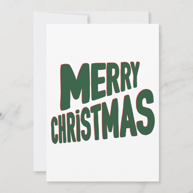 Invitación de Feliz Navidad (Anverso)