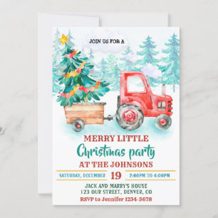 Invitación de Feliz Navidad Navidades fiesta invit