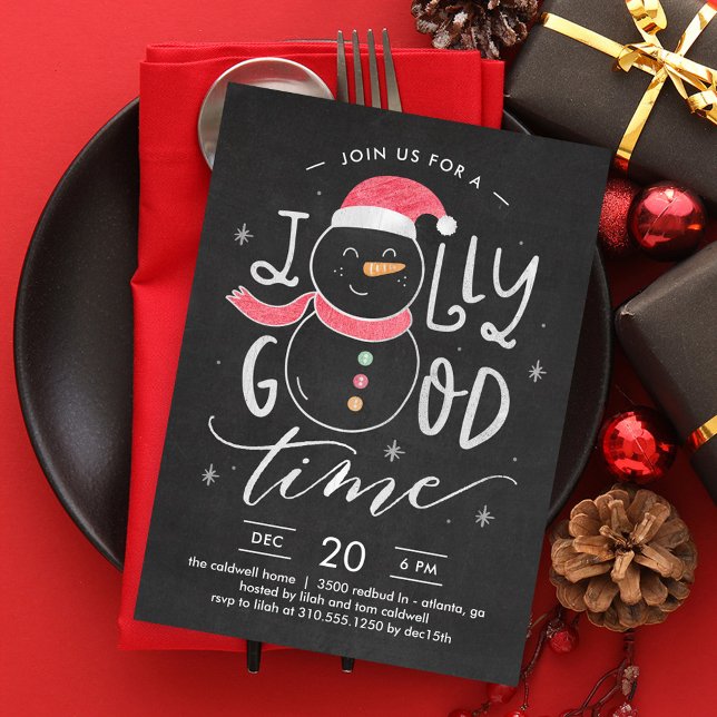 Invitación de feriado a Fiesta de Navidades Jolly  (Subido por el creador)