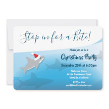 Invitación de feriado a Fiesta de Navidades tiburo