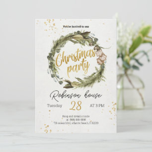 Invitación de feriado de Fiesta de guirnaldas de á