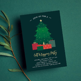 Invitación de feriado de Fiesta de Navidades de aj