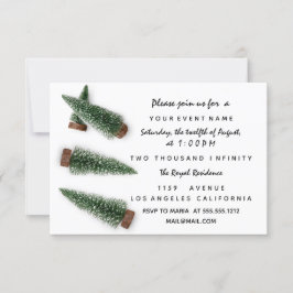 Invitación de feriado de invierno blanco