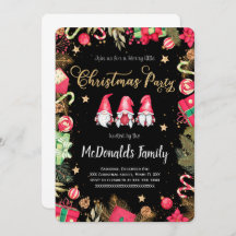 Invitación de feriado de navidades