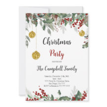 Invitación de feriado de navidades