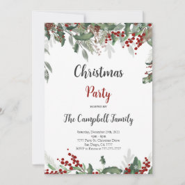 Invitación de feriado de navidades