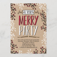 Invitación de feriado muy Fiesta