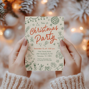 Invitación de feriado para Navidades caprichosos