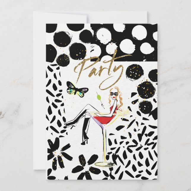 Invitación de fiesta (Anverso)