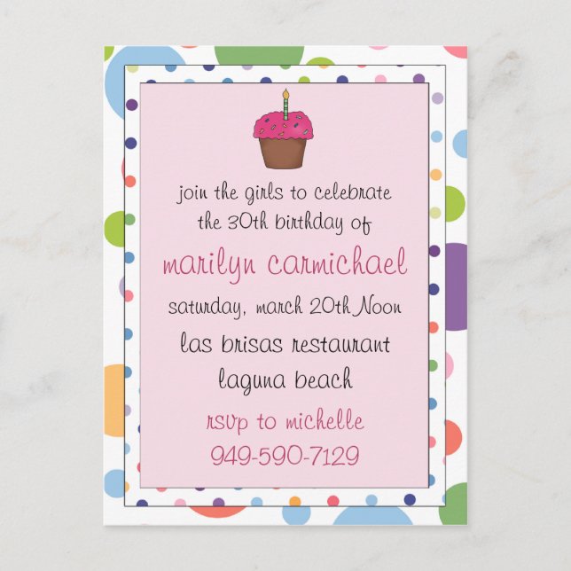 Invitación de fiesta (Anverso)