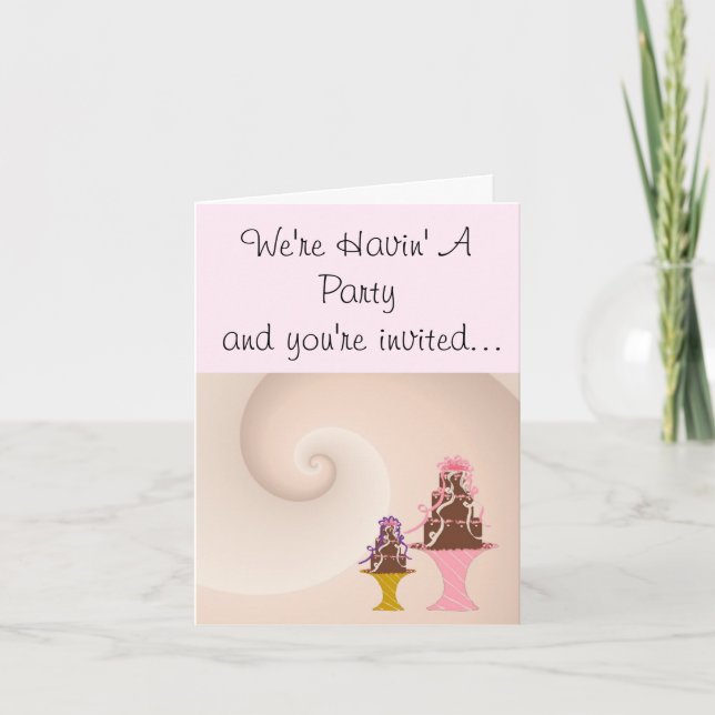 Invitación de fiesta (Anverso)