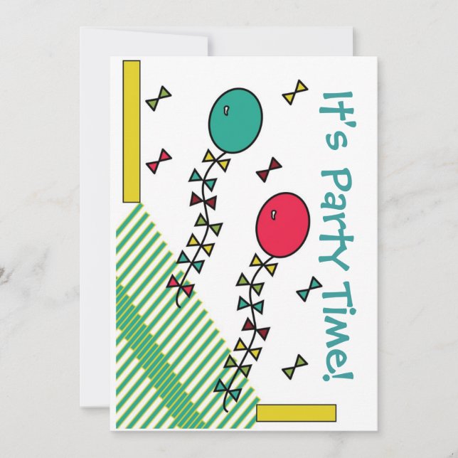 Invitación de fiesta (Anverso)