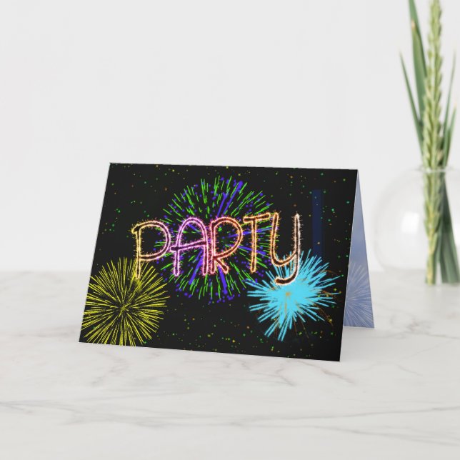 Invitación de fiesta (Anverso)