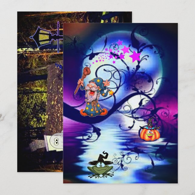 invitación de fiesta (Anverso / Reverso)