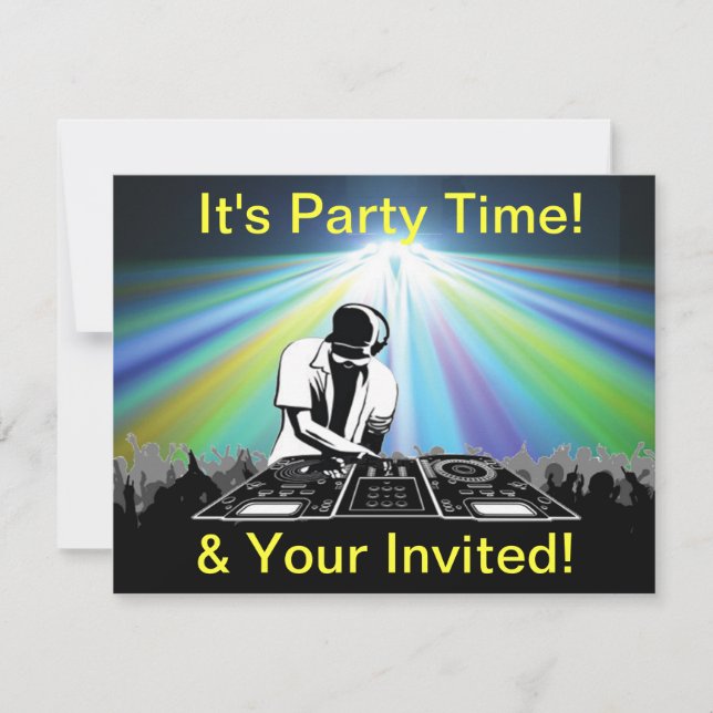 Invitación de fiesta (Anverso)