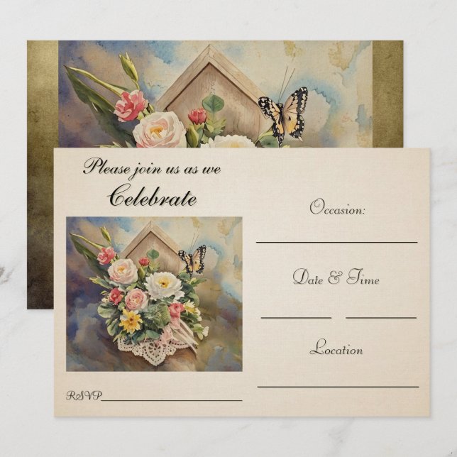 Invitación de fiesta (Anverso / Reverso)