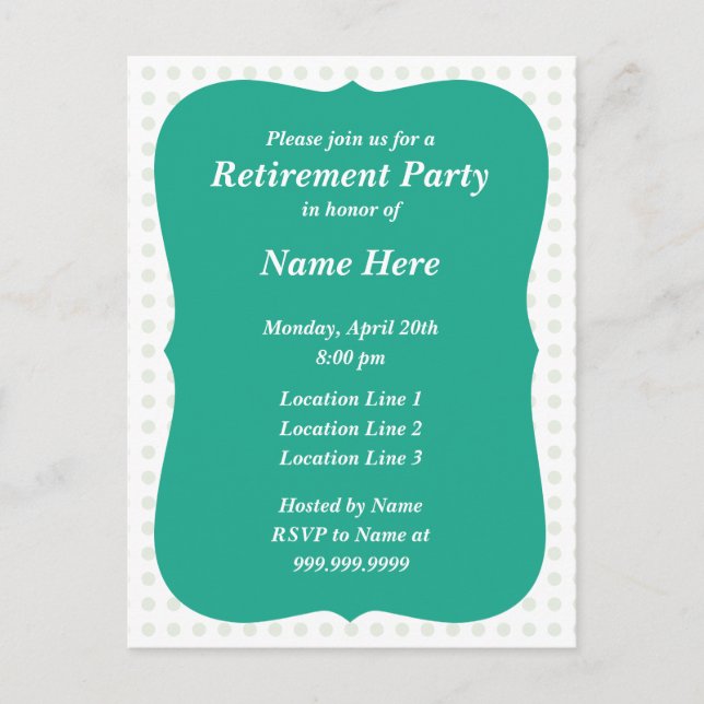 Invitación de fiesta (Anverso)
