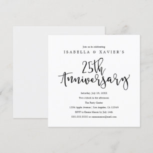 Invitación de fiesta 25 Aniversario